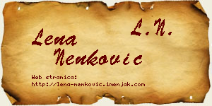 Lena Nenković vizit kartica